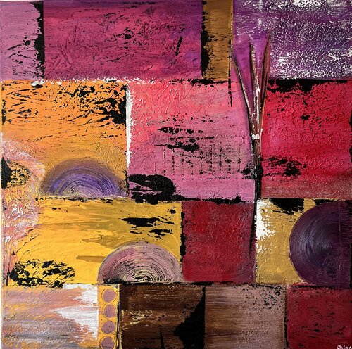 Sehnsucht Afrika II  -  Longing for Africa I von Nicole Adolph, Malerei kaufen auf Singulart