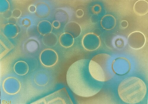 Bubbles I von Nicole Adolph, Malerei kaufen auf Singulart
