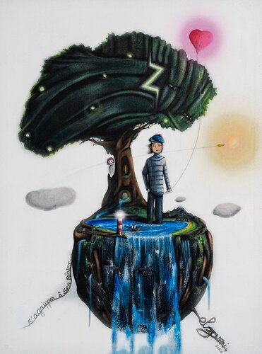 S'agripper à ses rêves di El Zoufri, Pittura in vendita su Singulart