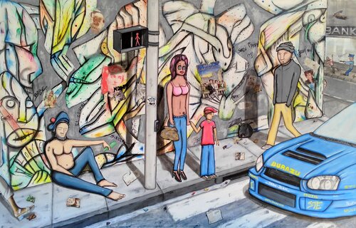 Une rue by El Zoufri, Painting for Sale on Singulart