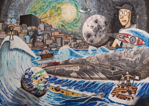 Le grand voyage di El Zoufri, Pittura in vendita su Singulart