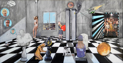 Mensonges pornographiques von El Zoufri, Malerei kaufen auf Singulart