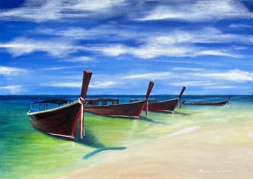 Thailand Shore von Oksana Salminen, Malerei kaufen auf Singulart