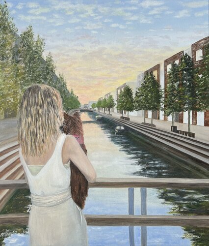 Girl at Sunset von Oksana Salminen, Malerei kaufen auf Singulart