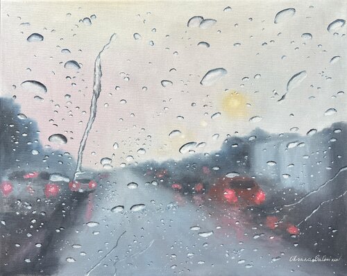 Rainy Day by Oksana Salminen, 油畫 for Sale on Singulart