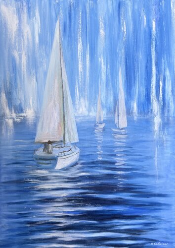 Dream Sailing von Oksana Salminen, Malerei kaufen auf Singulart