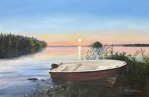 Summer Night von Oksana Salminen, Malerei kaufen auf Singulart