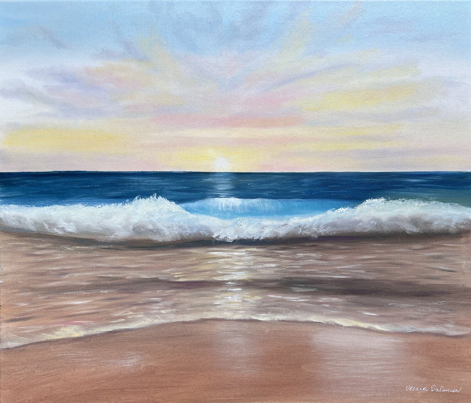 Sunset at Mediterranean Sea Oksana Salminen