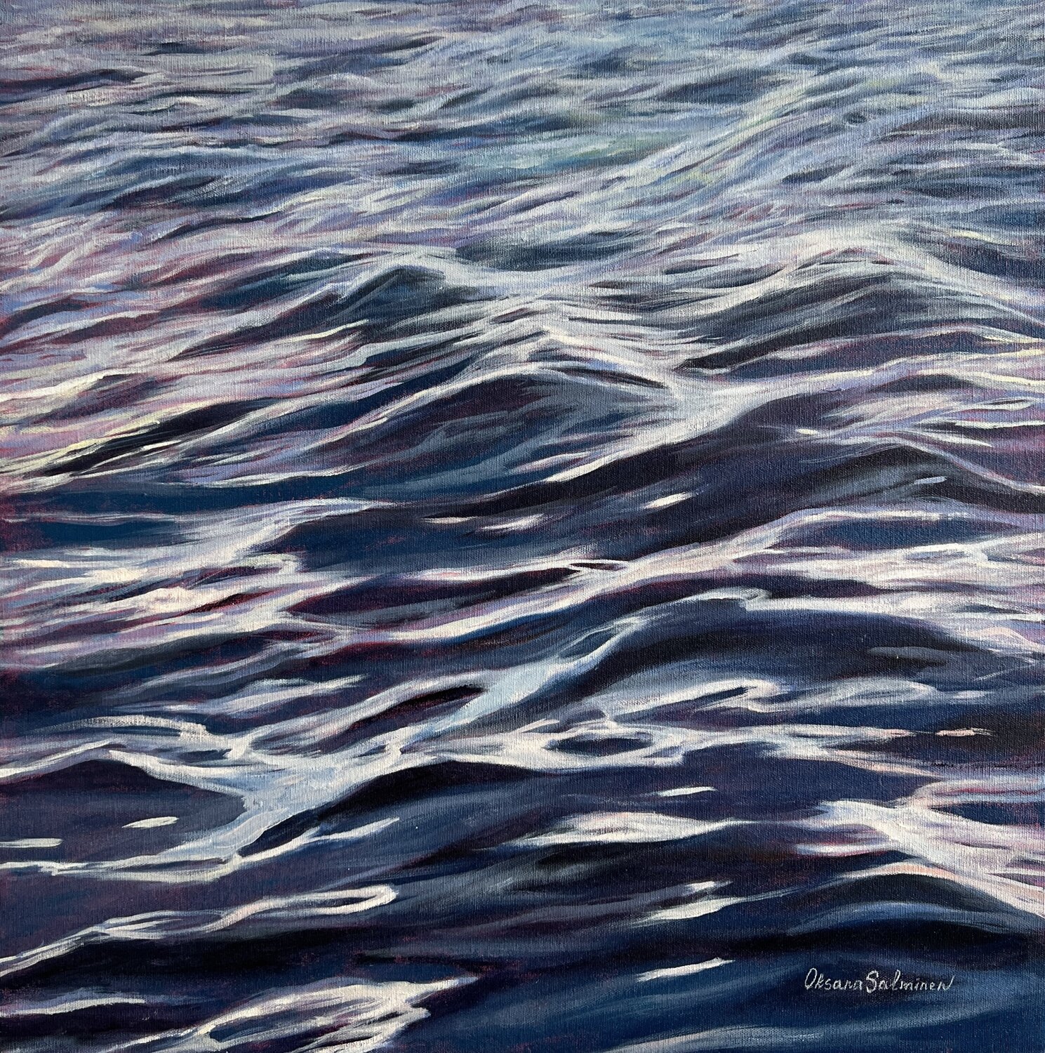 Whispers of the Sea Oksana Salminen Originalgemälde zu verkaufen
