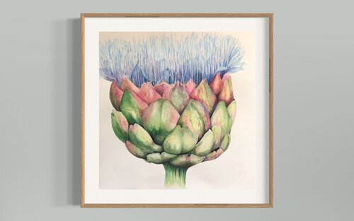 Flor de Cynara. di Paula Tejedor, Disegno in vendita su Singulart
