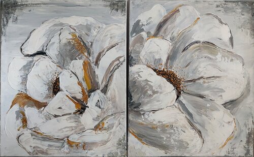 Deux fleurs de Diana Captari, Pintura a la venta en Singulart