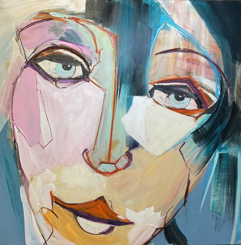 MELANCOLIQUE DANS L'ATTENTE von francoise leblanc, Malerei kaufen auf Singulart