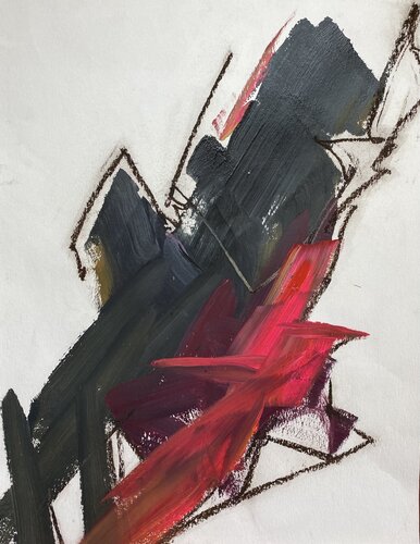 Trait de vie 2024 H by francoise leblanc, Work on Paper for Sale on Singulart