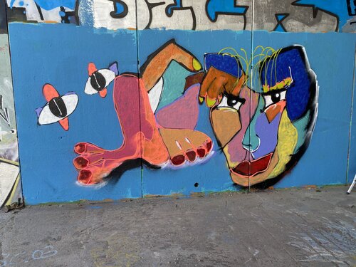 GRAFFITI 3,00/2,50 Réalisé a Montpellier van francoise leblanc, Schilderij te koop op Singulart