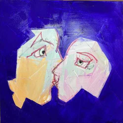 LE BAISER van francoise leblanc, Schilderij te koop op Singulart