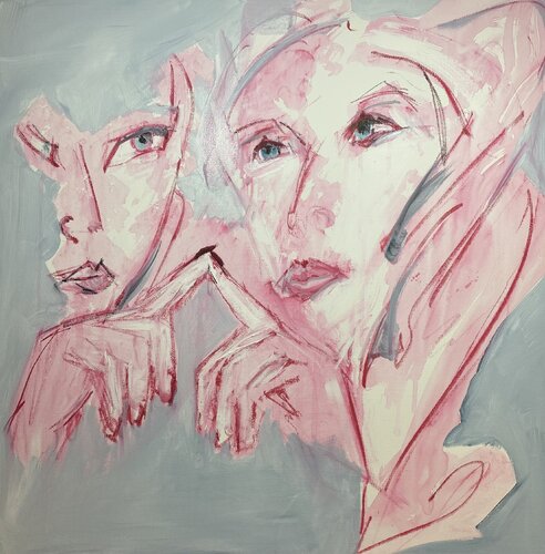 CONFIDENCES DE FEMMES van francoise leblanc, Schilderij te koop op Singulart