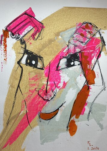 FEMME ETE 2024 SPECIALE by francoise leblanc, Work on Paper for Sale on Singulart