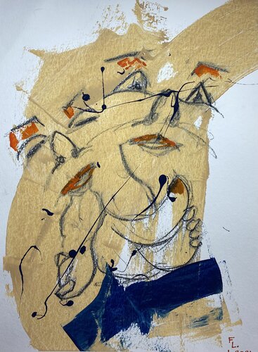 FEMME ETE 2024 JOYEUSES von francoise leblanc, Werk auf Papier kaufen auf Singulart