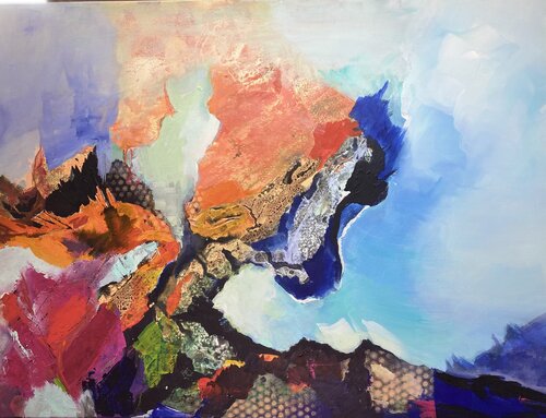 DANS LES PROFONDEURS DES OCEANS von francoise leblanc, Malerei kaufen auf Singulart