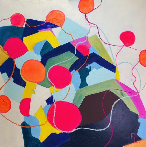 CHAINE HUMAINE by francoise leblanc, Painting for Sale on Singulart