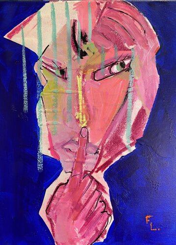 T124 FEMME 2050 by francoise leblanc, Painting for Sale on Singulart