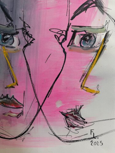 D.115 FEMMES 2050 de francoise leblanc, Obra en papel a la venta en Singulart