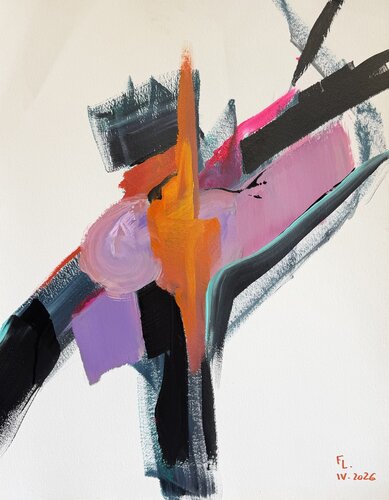 L'EQUILIBRE DES TENSIONS par francoise leblanc, Œuvre sur papier en vente sur Singulart