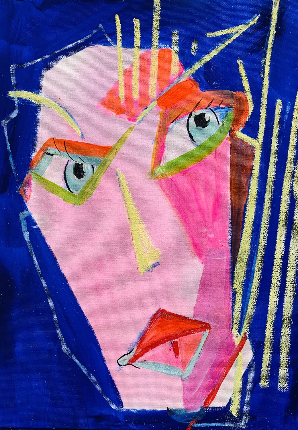 T114 FEMME 2050 francoise leblanc Originalgemälde zu verkaufen