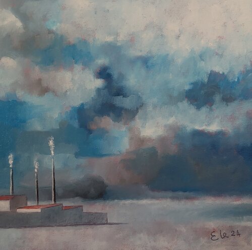 la fabbrica van enrico clemente, Schilderij te koop op Singulart