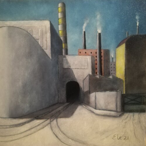 la vecchia fabbrica van enrico clemente, Schilderij te koop op Singulart