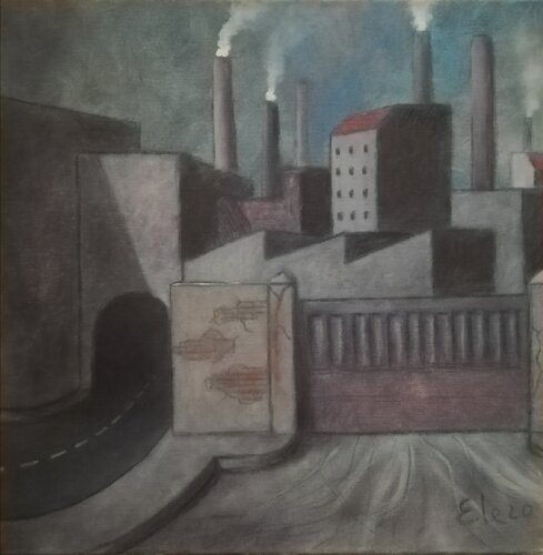 omaggio a sironi van enrico clemente, Schilderij te koop op Singulart