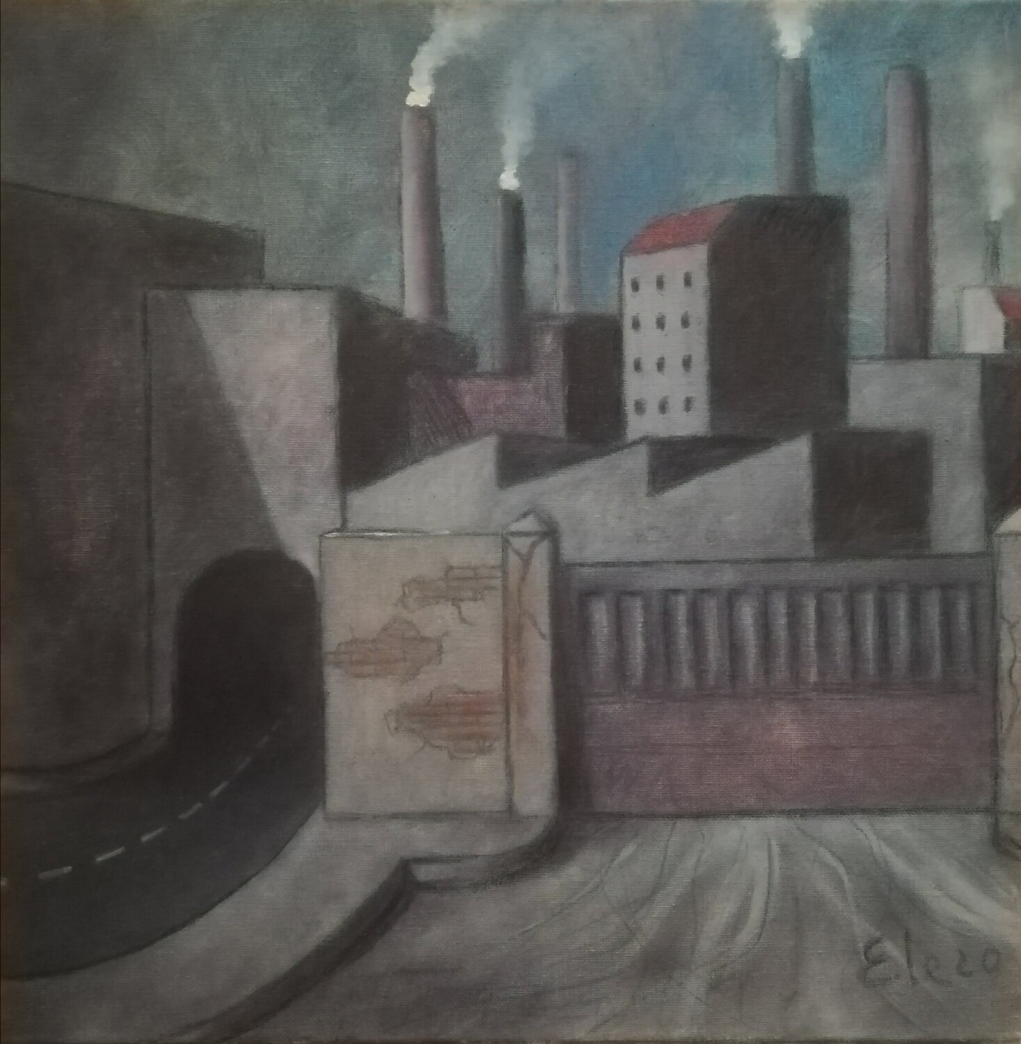 omaggio a sironi enrico clemente