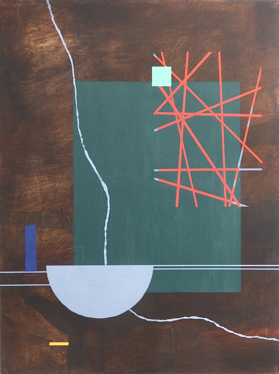 Koordinaten des Zufalls Sylvio Luther Origineel schilderij te koop