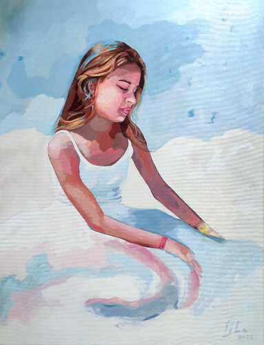 Enchanted Princess van Zezinha Farrajota, Schilderij te koop op Singulart