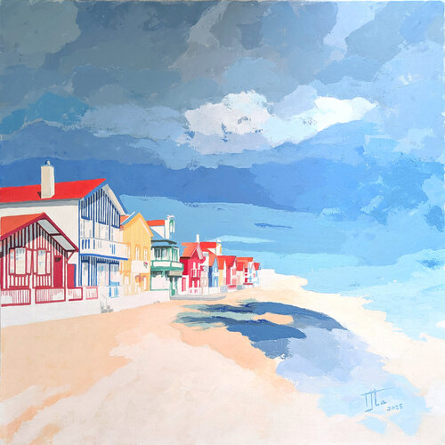 Aveiro by Zezinha Farrajota, 紙面作品 for Sale on Singulart