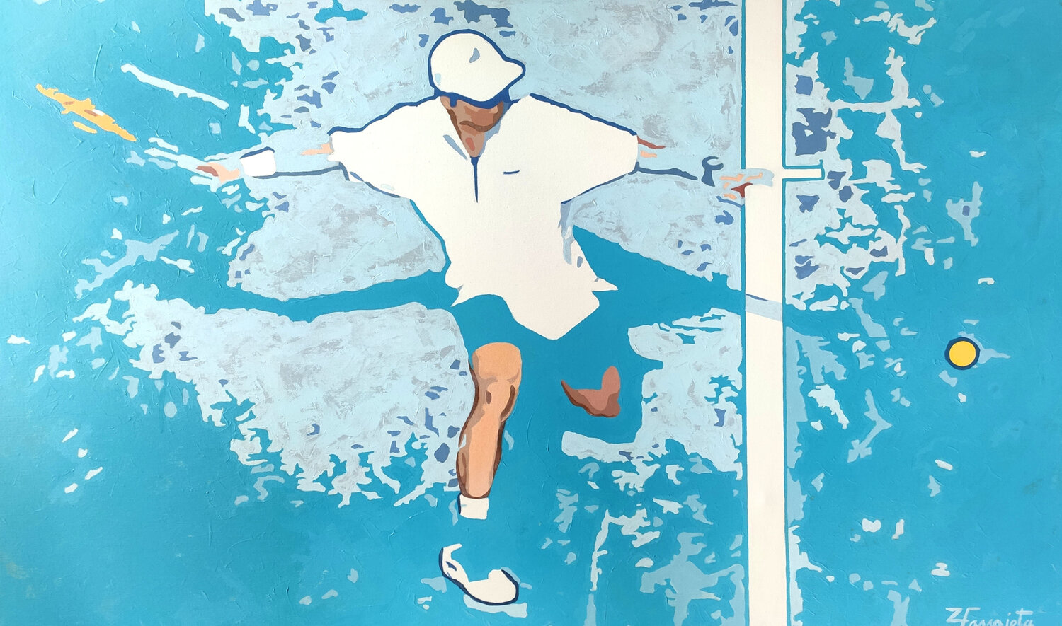 Tennis player Zezinha Farrajota