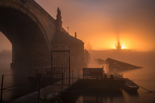 Spirit of old times 120x80 cm  + gift luxury book city of hundred spires 2024 van Peter Cech, Fotografie te koop op Singulart