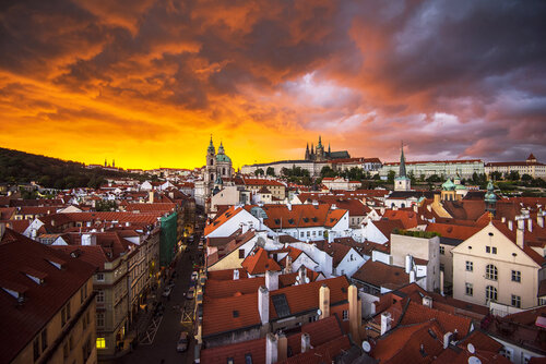 Hell above Prague 70x100 cm von Peter Cech, Fotografie kaufen auf Singulart
