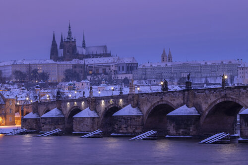 Winter dream about Prague   60x90 cm van Peter Cech, Fotografie te koop op Singulart