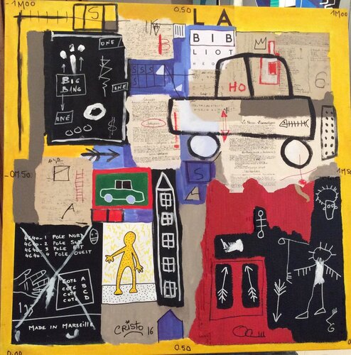 La voiture de Papa by Renaud Cristofari, Painting for Sale on Singulart