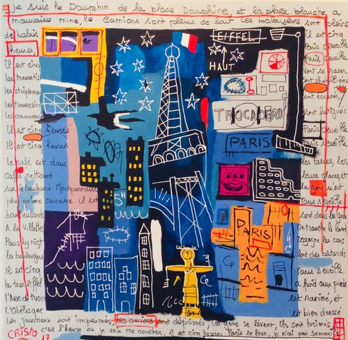 Paris s’eveille van Renaud Cristofari, Schilderij te koop op Singulart