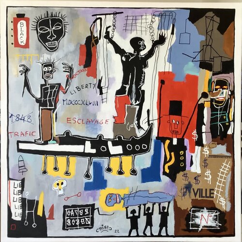 L’asservissement de l’homme par l’homme by Renaud Cristofari, Painting for Sale on Singulart
