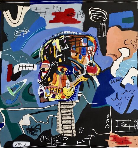 Je pense…donc je suis by Renaud Cristofari, Painting for Sale on Singulart