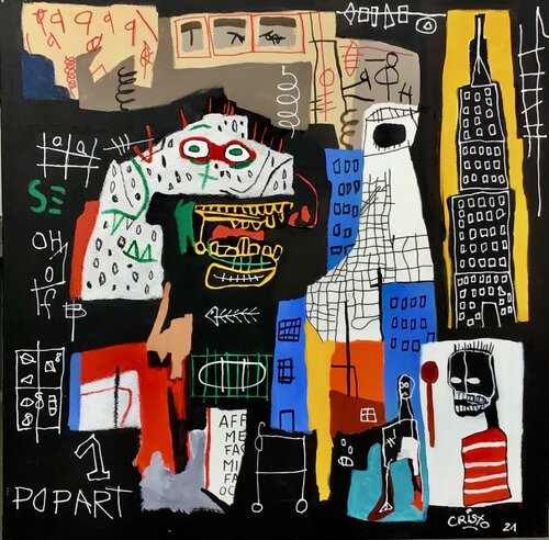 La cité de la peur by Renaud Cristofari, Painting for Sale on Singulart