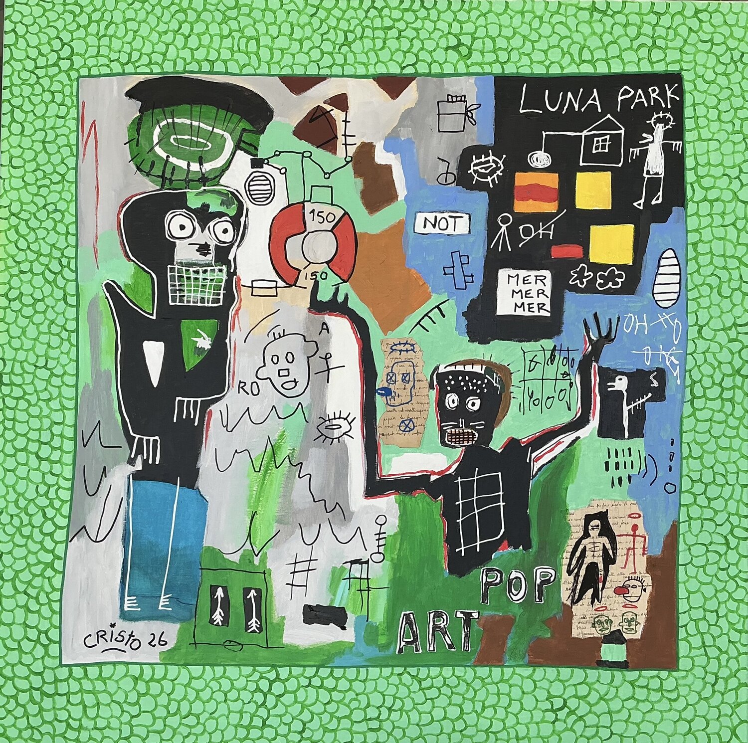 Envers Renaud Cristofari Original painting for sale
