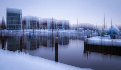 Winterliche Hafenidylle by Christina Lourenco, Photography for Sale on Singulart