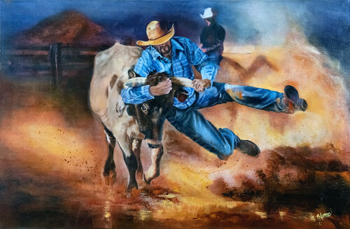 The Wrangler di Bobbe Jones, Pittura in vendita su Singulart