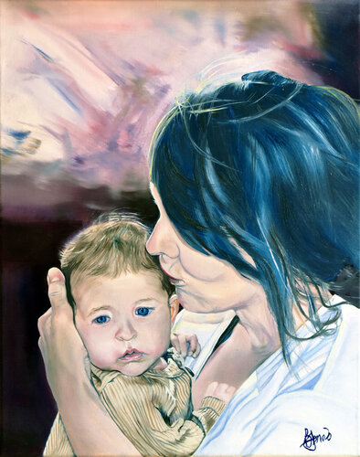 Mother's Love van Bobbe Jones, Schilderij te koop op Singulart