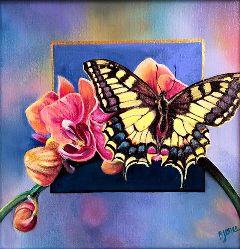 Swallowtail Serenade van Bobbe Jones, Schilderij te koop op Singulart