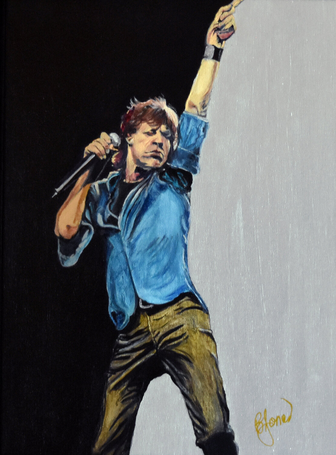 Mick's Moment Bobbe Jones Peinture originale à vendre